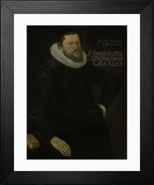 Framed Print : Borgermester Lars (Laurits) Ruus, probably 1624. Creator: Unknown Framed Print : Borgermester Lars (Laurits) Ruus, probably 1624. Creator: Unknown