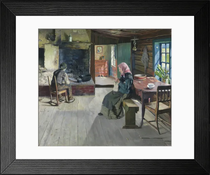 Framed Print : The retired Farmers, 1888, 1888. Creator: Gustav Wentzel Framed Print : The retired Farmers, 1888, 1888. Creator: Gustav Wentzel