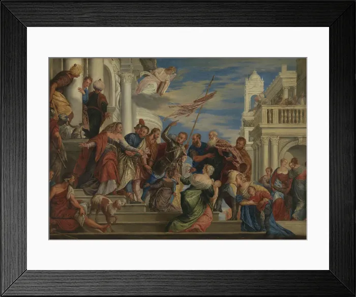 Framed Print : Saints Mark and Marcellinus being led to Martyrdom, probably 17th century. Creator: Unknown Framed Print : Saints Mark and Marcellinus being led to Martyrdom, probably 17th century. Creator: Unknown