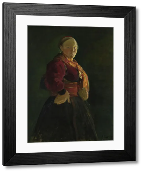 Framed Print : Mari Clasen, 1895. Creator: Halfdan Egedius Framed Print : Mari Clasen, 1895. Creator: Halfdan Egedius