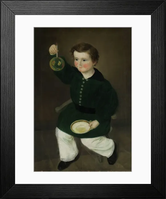 Framed Print : Boy with soap bubble; Portrait of Gustav Antonio Gjessing as a child, 1841. Creator: Matthias Stoltenberg Framed Print : Boy with soap bubble; Portrait of Gustav Antonio Gjessing as a child, 1841. Creator: Matthias Stoltenberg