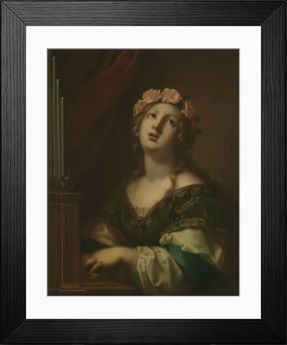 Framed Print : Saint Cecilia, probably c1800. Creator: Unknown Framed Print : Saint Cecilia, probably c1800. Creator: Unknown