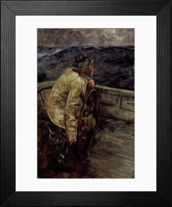 Framed Print : Middle Watch, 1898. Creator: Christian Krohg Framed Print : Middle Watch, 1898. Creator: Christian Krohg