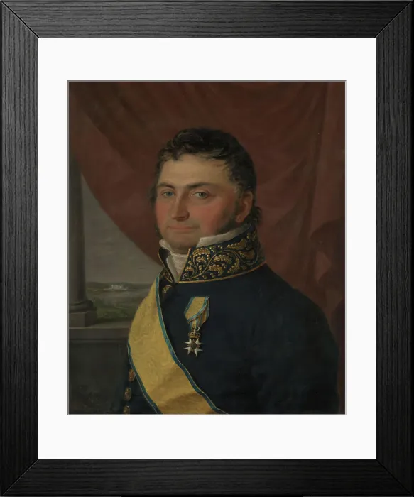 Framed Print : Portrait of Cabinet Minister Nicolay Johan Lohmann Krog, 1825. Creator: Jacob Munch Framed Print : Portrait of Cabinet Minister Nicolay Johan Lohmann Krog, 1825. Creator: Jacob Munch
