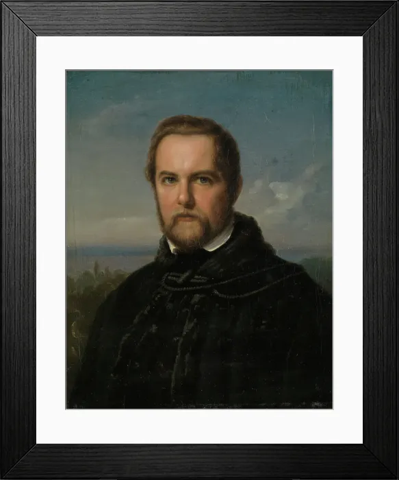 Framed Print : Maleren professor Johann Wilhelm Schirmer, c1840s. Creator: Unknown Framed Print : Maleren professor Johann Wilhelm Schirmer, c1840s. Creator: Unknown