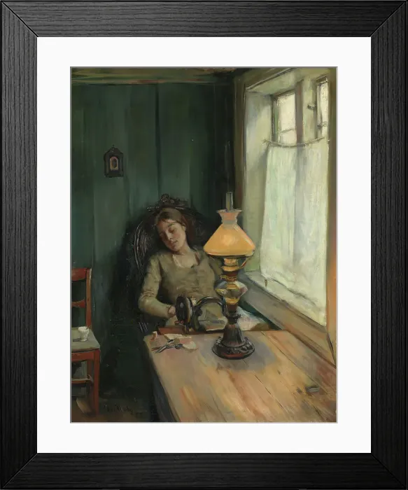 Framed Print : Tired, 1885. Creator: Christian Krohg Framed Print : Tired, 1885. Creator: Christian Krohg