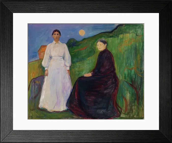 Framed Print : Mother and Daughter, probably 1897. Creator: Edvard Munch Framed Print : Mother and Daughter, probably 1897. Creator: Edvard Munch