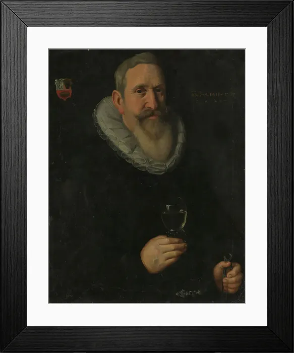 Framed Print : A 56-year old wine cooper, 1620. Creator: Unknown Framed Print : A 56-year old wine cooper, 1620. Creator: Unknown