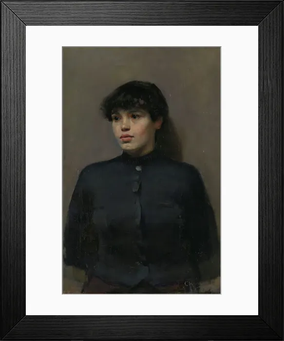 Framed Print : Portrait of Jossa, 1886. Creator: Christian Krohg Framed Print : Portrait of Jossa, 1886. Creator: Christian Krohg
