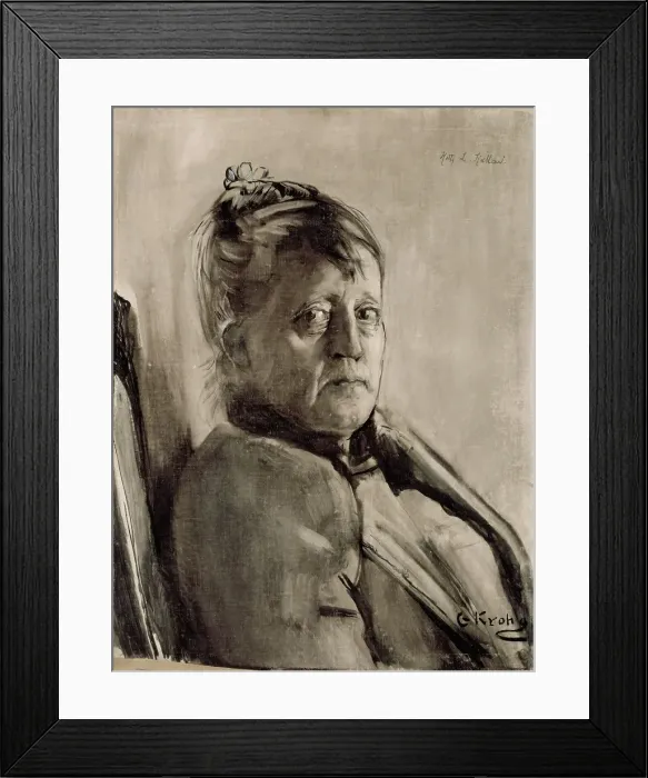 Framed Print : Portrait of the Painter Kitty L. Kielland, probably 1891. Creator: Christian Krohg Framed Print : Portrait of the Painter Kitty L. Kielland, probably 1891. Creator: Christian Krohg