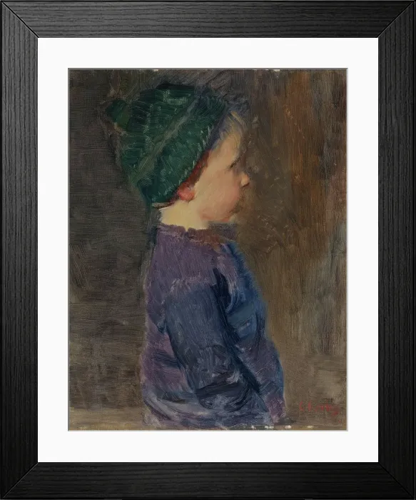 Framed Print : A little Boy, c1890. Creator: Christian Krohg Framed Print : A little Boy, c1890. Creator: Christian Krohg