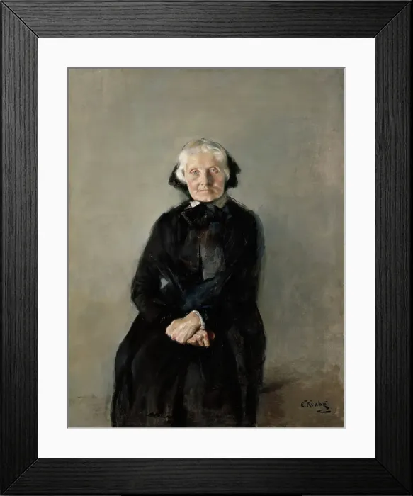 Framed Print : Portrait of Marie Krohg, the Artist's Aunt, probably 1889. Creator: Christian Krohg Framed Print : Portrait of Marie Krohg, the Artist's Aunt, probably 1889. Creator: Christian Krohg