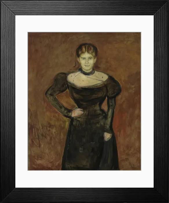 Framed Print : Aase Norregaard, probably 1899. Creator: Edvard Munch Framed Print : Aase Norregaard, probably 1899. Creator: Edvard Munch