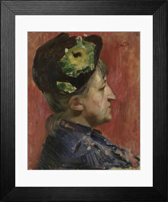 Framed Print : The Painter Kitty Kielland, probably 1880s. Creator: Eilif Peterssen Framed Print : The Painter Kitty Kielland, probably 1880s. Creator: Eilif Peterssen