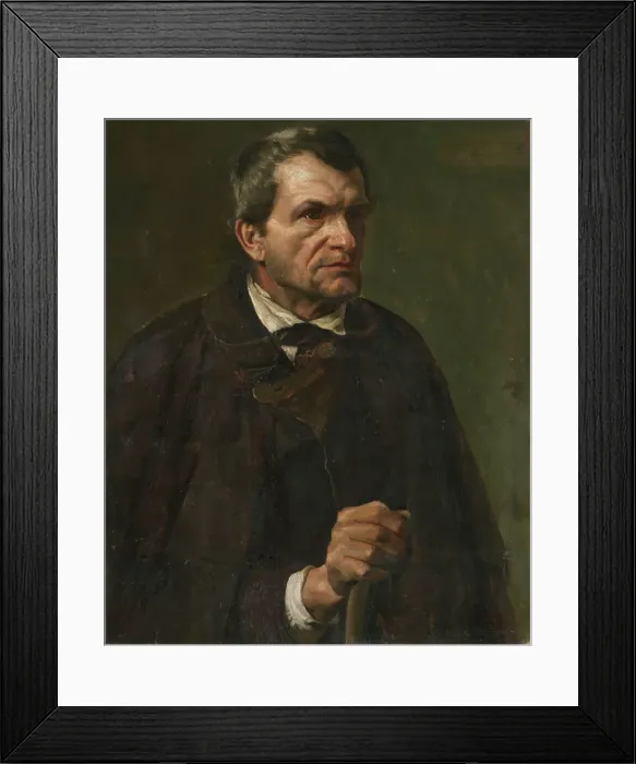 Framed Print : Figure Study of the Farmer Florian Killian, 1872. Creator: Eilif Peterssen Framed Print : Figure Study of the Farmer Florian Killian, 1872. Creator: Eilif Peterssen