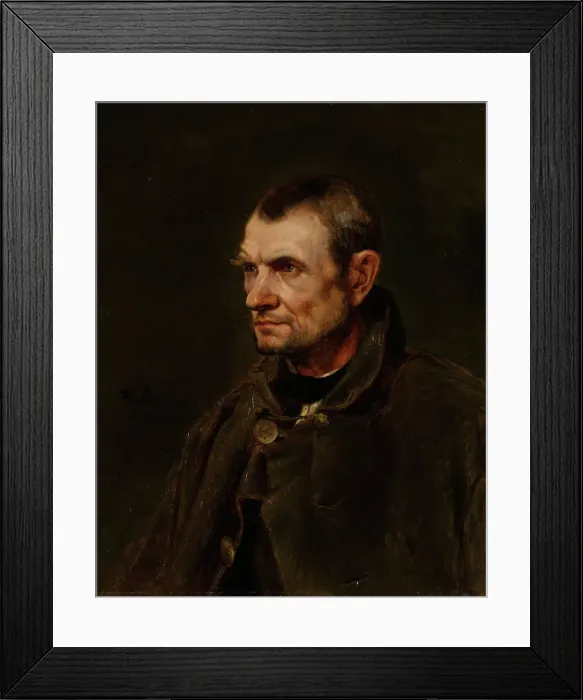Framed Print : Figure Study of the Farmer Florian Killian, 1872. Creator: Eilif Peterssen Framed Print : Figure Study of the Farmer Florian Killian, 1872. Creator: Eilif Peterssen