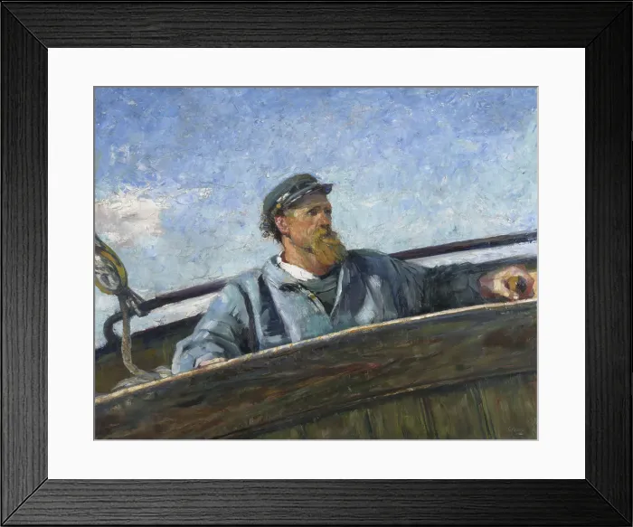 Framed Print : North Wind, 1887. Creator: Christian Krohg Framed Print : North Wind, 1887. Creator: Christian Krohg
