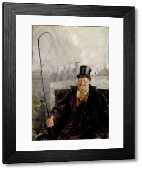 Framed Print : Parisian Coachman, 1898. Creator: Christian Krohg Framed Print : Parisian Coachman, 1898. Creator: Christian Krohg