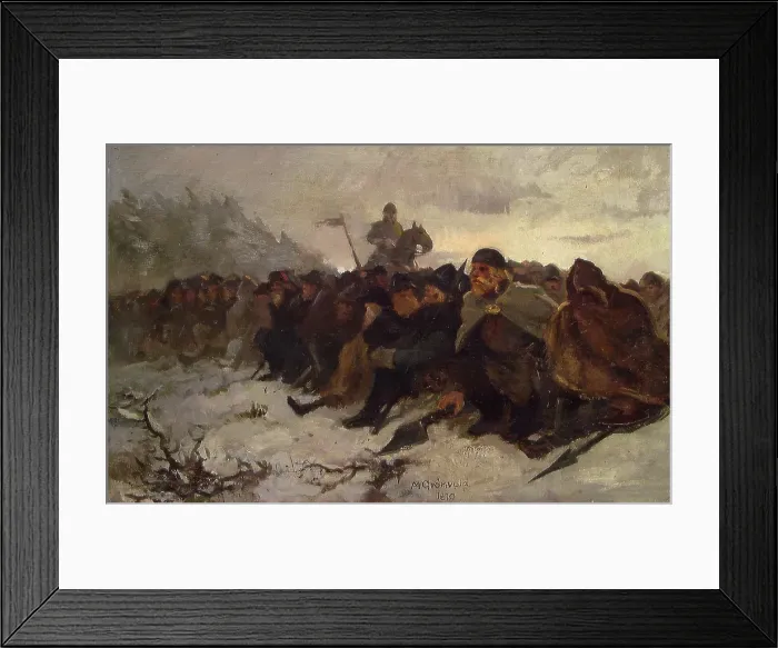 Framed Print : Seated warriors, 1870. Creator: Marcus Gronvold Framed Print : Seated warriors, 1870. Creator: Marcus Gronvold