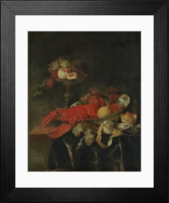 Framed Print : Still Life, probably between 1640 and 1690. Creator: Abraham van Beyeren Framed Print : Still Life, probably between 1640 and 1690. Creator: Abraham van Beyeren