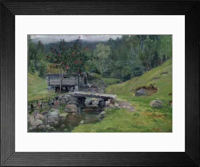 Framed Print : The Mill, probably 1889. Creator: Jorgen Sorensen Framed Print : The Mill, probably 1889. Creator: Jorgen Sorensen
