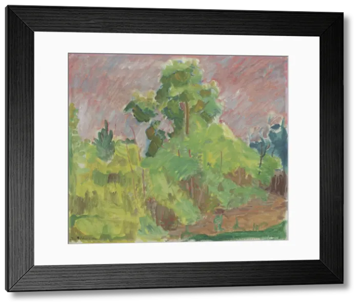 Framed Print : Red Sky at Holmsbu, 1933. Creator: Thorvald Erichsen Framed Print : Red Sky at Holmsbu, 1933. Creator: Thorvald Erichsen