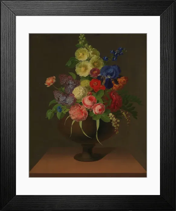 Framed Print : Flower Piece, 1812. Creator: Claudius Ditlev Fritzsch Framed Print : Flower Piece, 1812. Creator: Claudius Ditlev Fritzsch