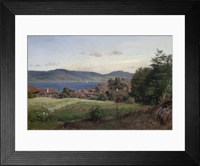 Framed Print : View from Holmsbu, 1873. Creator: Christian Delphin Wexelsen Framed Print : View from Holmsbu, 1873. Creator: Christian Delphin Wexelsen