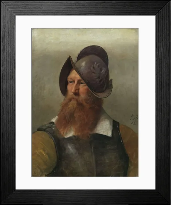 Framed Print : Figure Study for Christian IV founding Christiania, 1876. Creator: Adolph Tidemand Framed Print : Figure Study for Christian IV founding Christiania, 1876. Creator: Adolph Tidemand