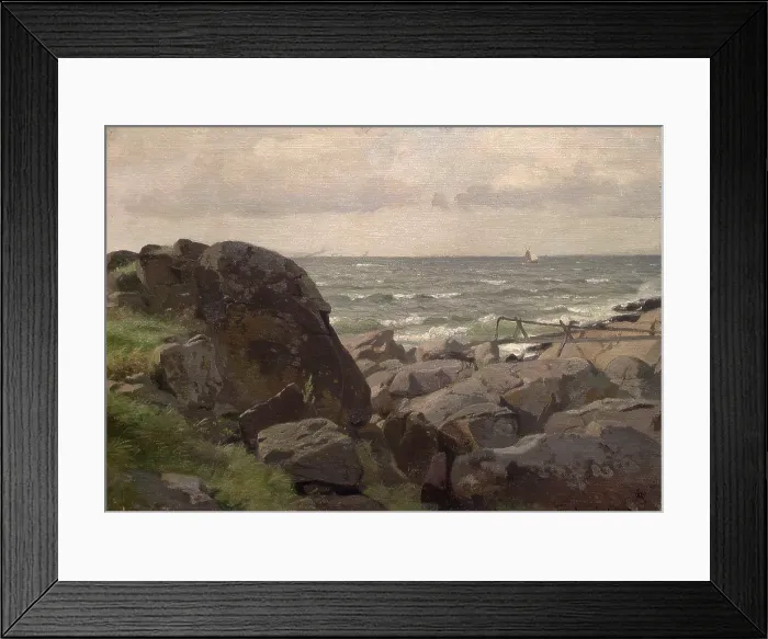 Framed Print : From the Coast, 1900. Creator: Hans Gude Framed Print : From the Coast, 1900. Creator: Hans Gude