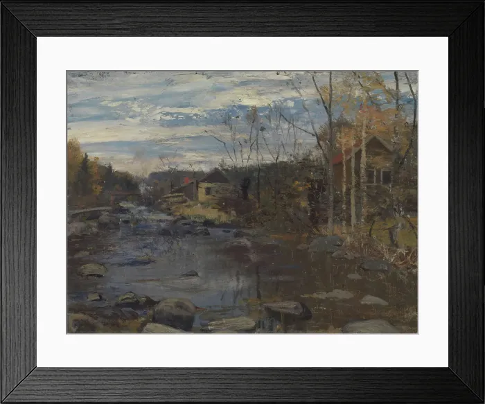 Framed Print : From Sandvikselven, Undated. Creator: Fredrik Jonas Lucian Botfield Collett Framed Print : From Sandvikselven, Undated. Creator: Fredrik Jonas Lucian Botfield Collett