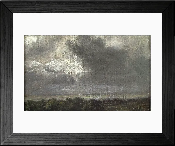 Framed Print : Study of Storm Clouds, 1840. Creator: Johan Christian Dahl Framed Print : Study of Storm Clouds, 1840. Creator: Johan Christian Dahl