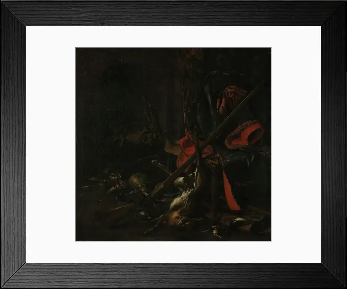 Framed Print : Game, probably end of 17th century. Creator: Cornelis Lelienbergh Framed Print : Game, probably end of 17th century. Creator: Cornelis Lelienbergh