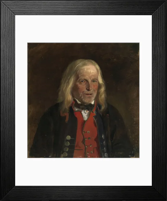Framed Print : Portrait Study of the Farmer Jan Sandve[?], probably 1871. Creator: Adolph Tidemand