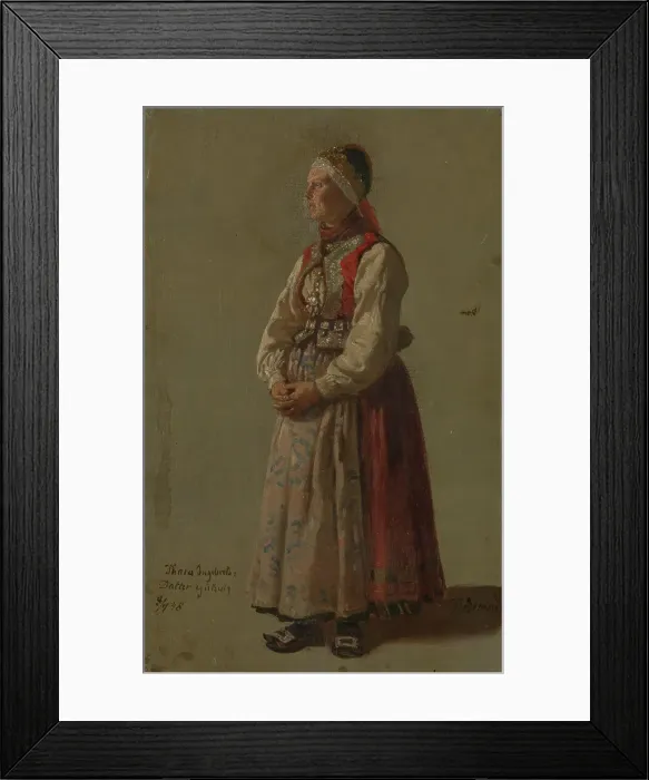 Framed Print : Thora Ingebretsdatter Gulsvig, 1848. Creator: Adolph Tidemand Framed Print : Thora Ingebretsdatter Gulsvig, 1848. Creator: Adolph Tidemand