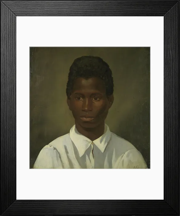 Framed Print : Portrait of a young man, 1841. Creator: Adolph Tidemand Framed Print : Portrait of a young man, 1841. Creator: Adolph Tidemand