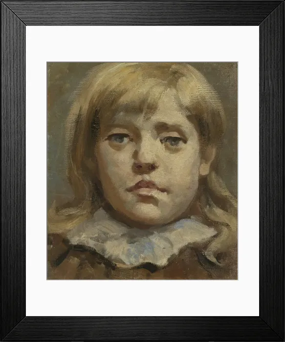 Framed Print : Portrait of Johanna, the Artist's Sister, probably 1887. Creator: Halfdan Egedius Framed Print : Portrait of Johanna, the Artist's Sister, probably 1887. Creator: Halfdan Egedius