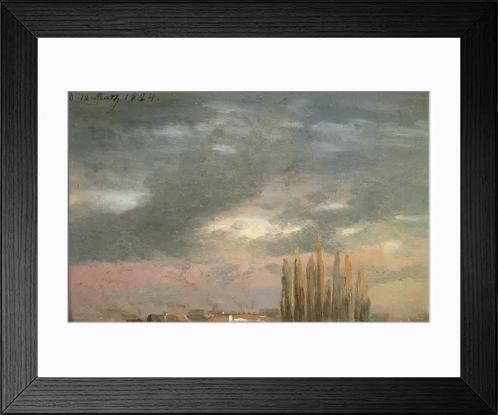 Framed Print : Morning Mist, 1824. Creator: Johan Christian Dahl Framed Print : Morning Mist, 1824. Creator: Johan Christian Dahl