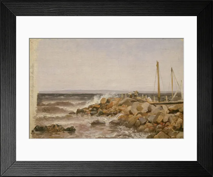 Framed Print : From Kullen in Sweden, probably 1868. Creator: Adolph Tidemand Framed Print : From Kullen in Sweden, probably 1868. Creator: Adolph Tidemand