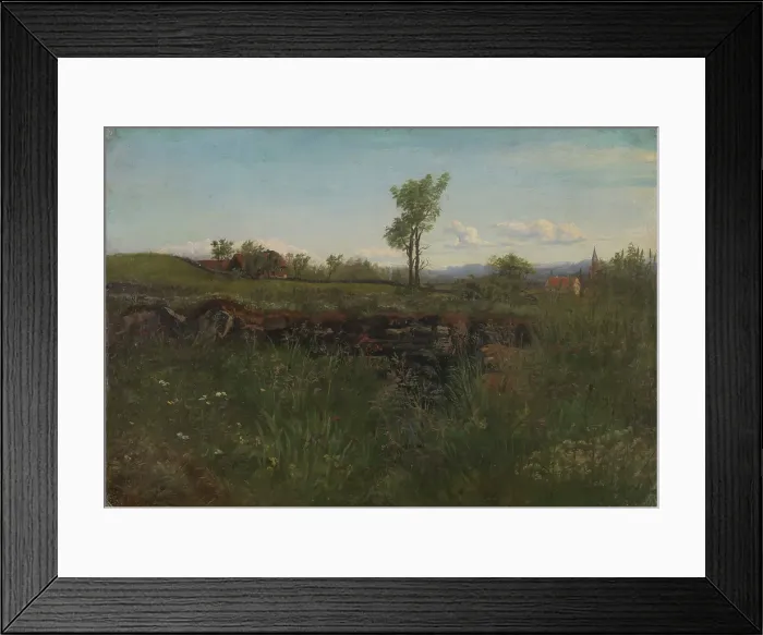 Framed Print : Landscape Study from the Environs of Carlsruhe, 1873. Creator: Kitty Lange Kielland Framed Print : Landscape Study from the Environs of Carlsruhe, 1873. Creator: Kitty Lange Kielland