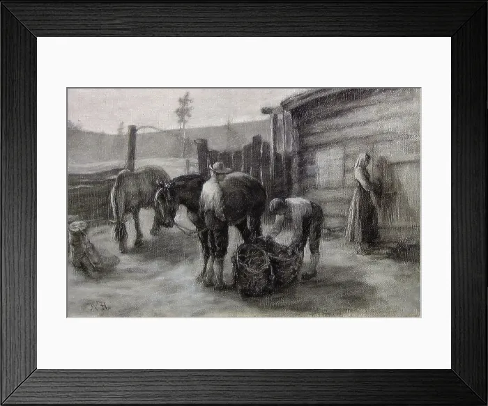 Framed Print : Scene from Edvard Storm's Dolevisor, Before 1898. Creator: Kristen Holbo Framed Print : Scene from Edvard Storm's Dolevisor, Before 1898. Creator: Kristen Holbo