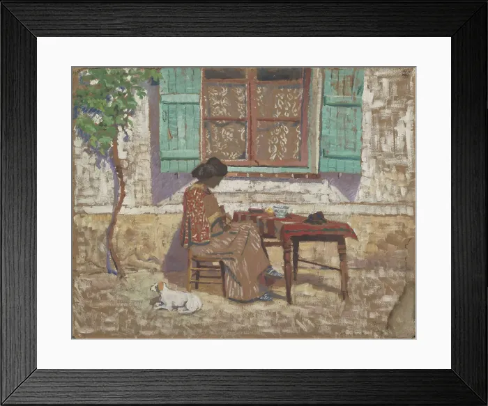 Framed Print : In the Sun, southern France, 1908. Creator: Karl Edvard Diriks Framed Print : In the Sun, southern France, 1908. Creator: Karl Edvard Diriks