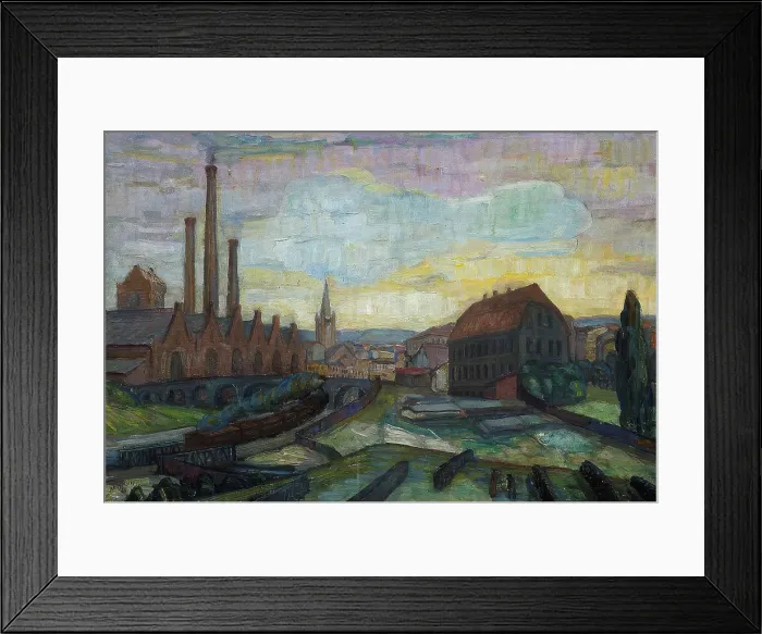 Framed Print : View from Gamlebyen in Oslo, 1938. Creator: Anders C Svarstad Framed Print : View from Gamlebyen in Oslo, 1938. Creator: Anders C Svarstad