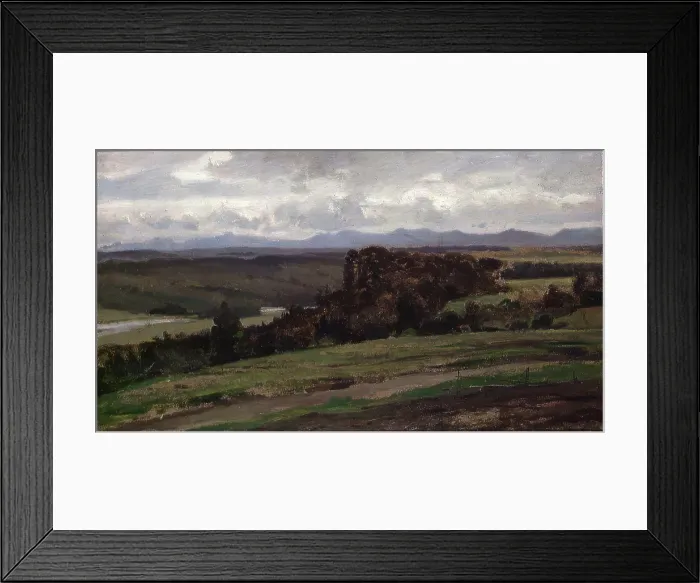 Framed Print : Landscape Study, probably 1880. Creator: Johan Nielssen Framed Print : Landscape Study, probably 1880. Creator: Johan Nielssen