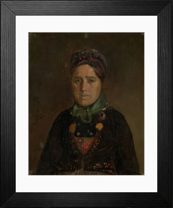 Framed Print : Portrait of Ingeborg Skjonne from Numedal, 1848. Creator: Adolph Tidemand Framed Print : Portrait of Ingeborg Skjonne from Numedal, 1848. Creator: Adolph Tidemand