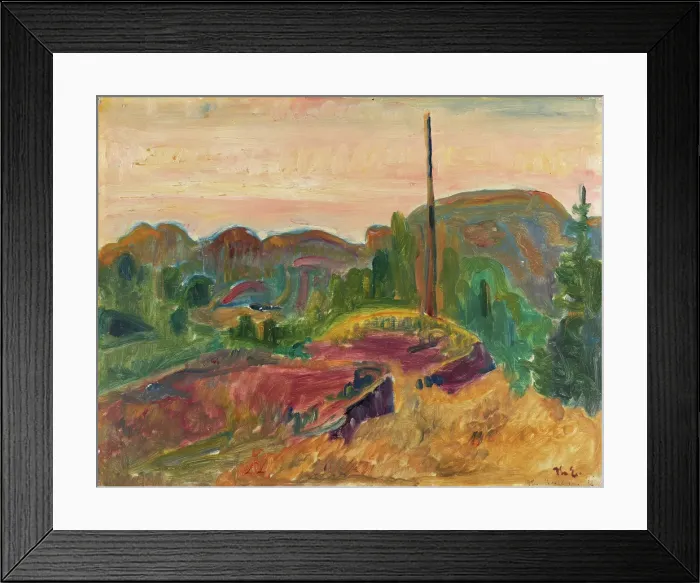 Framed Print : Evening Landscape, 1921. Creator: Thorvald Erichsen