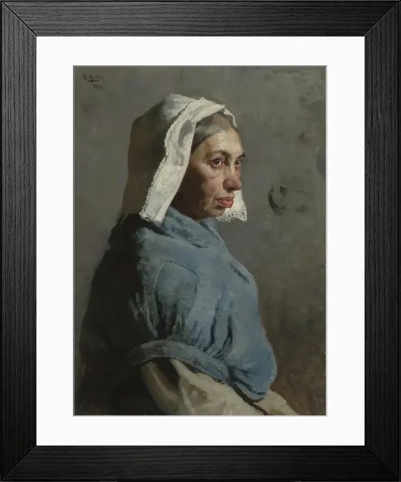 Framed Print : Portrait of a Woman; Portrait Study of an old Woman, 1883. Creator: Wilhelm Holter Framed Print : Portrait of a Woman; Portrait Study of an old Woman, 1883. Creator: Wilhelm Holter