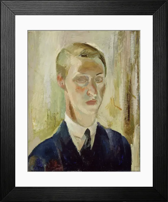 Framed Print : Self-Portrait, probably 1927. Creator: Bjarne Ness Framed Print : Self-Portrait, probably 1927. Creator: Bjarne Ness
