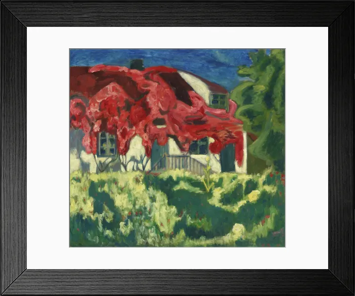 Framed Print : Red Virginia Creeper, 1911. Creator: Rudolf Thygesen Framed Print : Red Virginia Creeper, 1911. Creator: Rudolf Thygesen