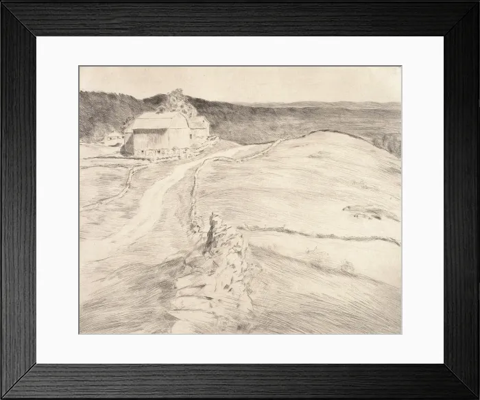 Framed Print : Long Ridge, 1915. Creator: Frederick Childe Hassam Framed Print : Long Ridge, 1915. Creator: Frederick Childe Hassam